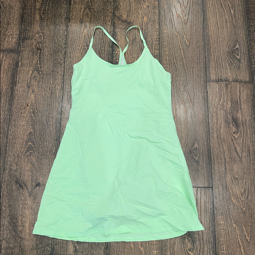 Lime green OV workout dress